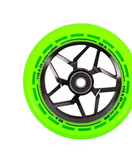 Komponenty na kolobežky Kolieska LMT L Wheel 115 mm s ABEC 9 ložiskami čierno-zelená