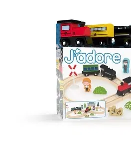 Vláčiky a autíčka J'ADORE Železnica základný set J'ADORE