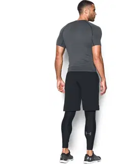 Pánske klasické nohavice Pánske kompresné legíny Under Armour HG Armour 2.0 Legging Carbon Heather - M
