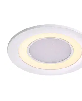 Zapustené svietidlá Nordlux Stropné zapustené LED Clyde, teplé biele, Ø 8 cm