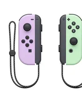 Príslušenstvo k herným konzolám Ovládače Nintendo Joy-Con Pair, pastelová fialovápastelová zelená HAC-A-JAWAF