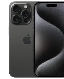 Mobilné telefóny Apple iPhone 15 Pro 1TB, black titanium MTVC3SXA