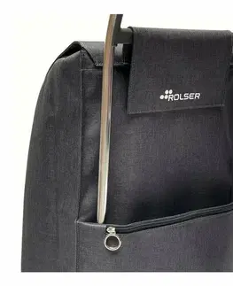 Nákupné tašky a košíky Rolser Nákupná taška na kolieskach Jolie Tweed RG2, čierna
