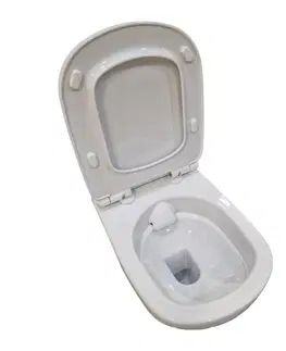 Záchody DEANTE Podstavný rám, pre závesné WC misy + SLIM tlačidlo černé + WC bez oplachového kruhu Edge + SEDADLO CST_WC01 N51P EG1