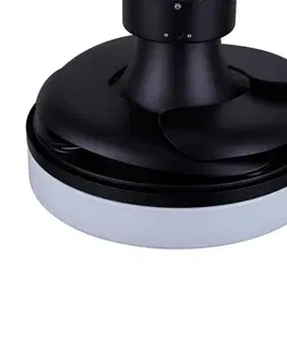 Stropné ventilátory so svetlom Beacon Lighting Strop ventilátor Fanaway Orbit LED žiarovka čierna