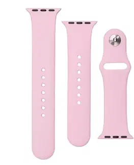 Príslušenstvo k wearables FIXED Set silikónových remienkov pre Apple Watch 38/40/41 mm, ružový