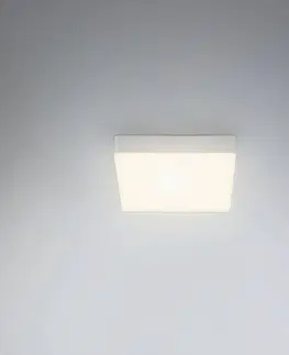 Stropné svietidlá Briloner Stropné LED svietidlo Flame 15,7x15,7 cm, striebro
