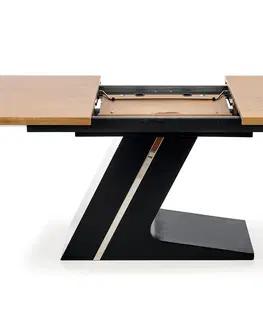 Jedálenské stoly HALMAR Ferguson rozkladací jedálenský stôl dub prírodný / čierna