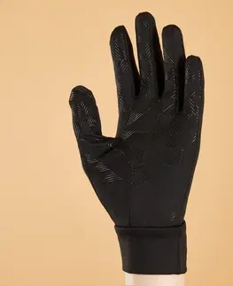 rukavice Detské jazdecké rukavice 100 čierne