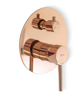 Kúpeľňové batérie REA REA - Sprchový set pod omietku Lungo růžovězlatý REA-P4111