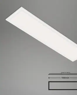 SmartHome stropné svietidlá Briloner LED svetlo Piatto S stmieva CCT biela 100 x 25 cm