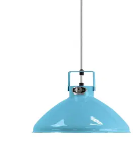 Závesné svietidlá Jieldé Jieldé Beaumont B240 závesná lampa lesklá modrá
