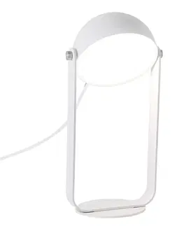 Lampy na nočný stolík Viokef Stolná LED lampa Hemi otočné tienidlo biele