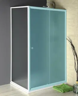 Sprchovacie kúty AQUALINE - AMADEO bočná stena 800mm, sklo Brick BTP80
