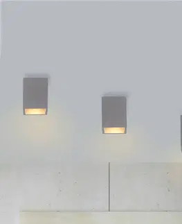 Stropné svietidlá Paul Neuhaus Paul Neuhaus Eton stropné svetlo z betónu, hranaté