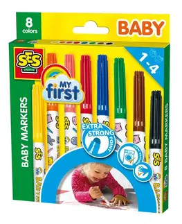 Kreatívne a výtvarné hračky SES - Detské  fixy, 8 farieb
