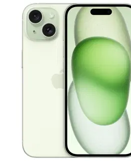 Mobilné telefóny Apple iPhone 15 128 GB zelená MTP53SXA