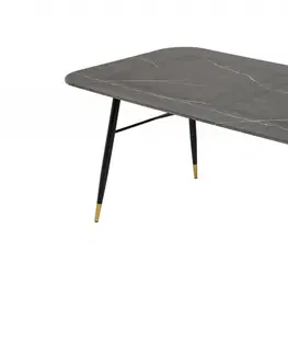 Jedálenské stoly Jedálenský stôl PALLAS 180 cm Dekorhome Čierna
