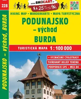 Turistika, skaly Podunajsko - východ, Burda 1:100 000