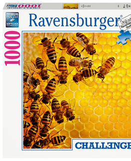 1000 dielikov Ravensburger Puzzle Challenge Puzzle: Včely na medovom plaste 1000 Ravensburger
