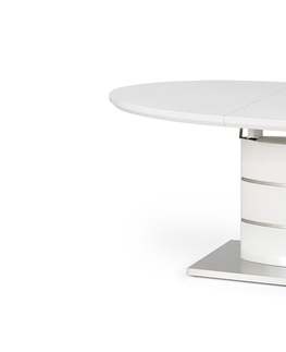 Jedálenské stoly HALMAR Aspen rozkladací jedálenský stôl biely lesk