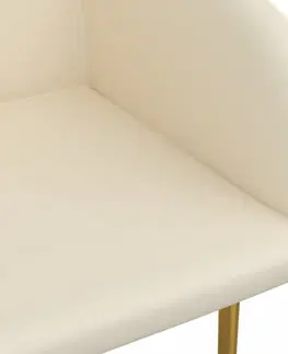 Jedálenské zostavy Jedálenská stolička 2 ks zamat / kov Dekorhome Ružová