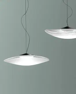 Závesné svietidlá Fabbian Fabbian Loop – LED sklenená zavesená lampa 3 000 K
