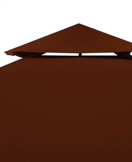 Príslušenstvo k altánom Náhradná strecha na altánok 310 g / m² 3 x 3 m Dekorhome Hnedá