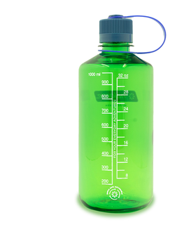 Fľaše na pitie Outdoorová fľaša NALGENE Narrow Mouth Sustain 1l Clear w/Green Cap