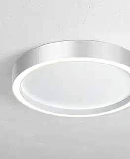 Stropné svietidlá BOPP Bopp Aura stropné LED svietidlo Ø40cm biele/hliník