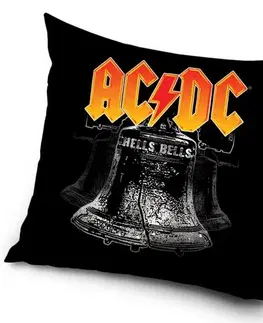 Obliečky Carbotex Obliečka na vankúšik AC/DC Hells Bells Tour, 40 x 40 cm
