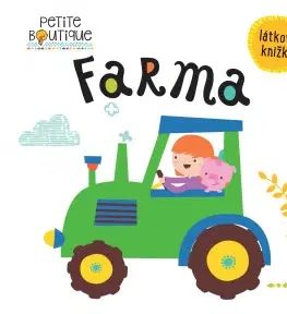 Leporelá, krabičky, puzzle knihy Farma: Látková knižka - Veronique Petit
