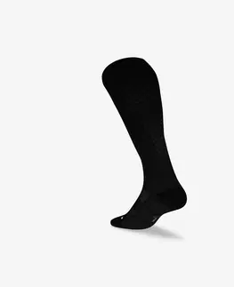 ponožky Bežecké ponožky Run900 z vlny merino vysoké čierne