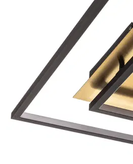 Stropné svietidlá Lucande Lucande Jirya stropné LED svietidlo, CCT, čierna