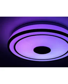 Svietidlá Rabalux 71030 stropné LED svietidlo Nikolaus, 24 W, čierna