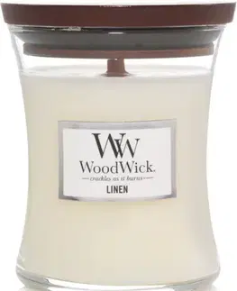 Stredná sviečka WoodWick WoodWick sviečka stredná Linen