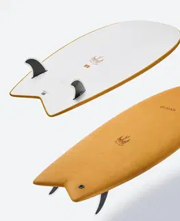 surf Surfovacia doska 900 Epoxy Soft 5'6' s 2 plutvičkami