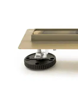 Sprchovacie kúty REA - Lineárne odtokový žľab Neo Slim Pro 700 zlatá REA-G5603