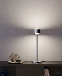 Stolové lampy Top Light Puk! 80 Eye Table LED, šošovka matná, chróm