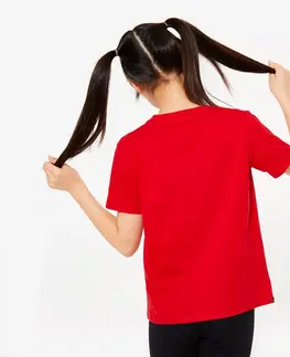 nohavice Detské bavlnené tričko unisex červené