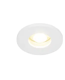 Zapustene svietidla Inteligentné kúpeľňové zápustné bodové svietidlo biele vrátane WiFi GU10 - Prístrešok
