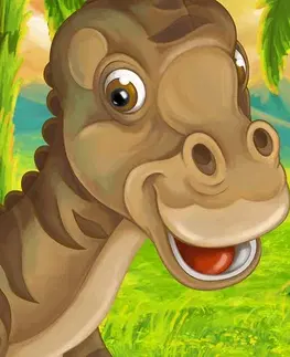 Detské obrazy Obraz veselé dinosaury