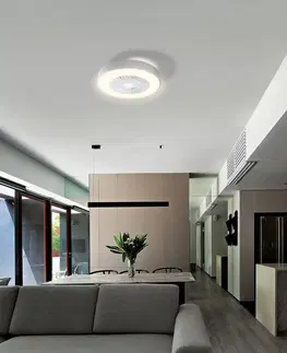 Stropné ventilátory so svetlom LEDVANCE SMART+ LEDVANCE SMART+ WiFi strop LED ventilátor Cylinder