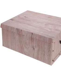 Úložné boxy Úložný box s vekom Wood, prírodný