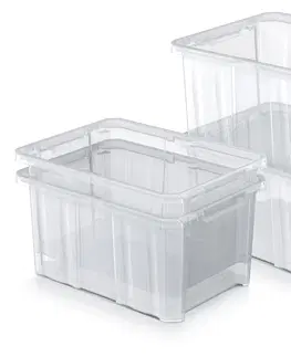 Úložné boxy NABBI NCC12 plastový úložný box 6 l priehľadná