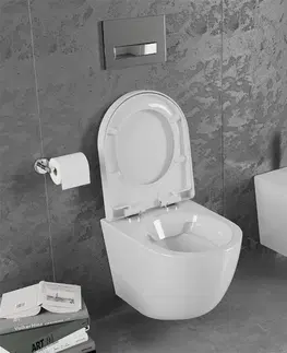 Záchody MEXEN/S - Lena Závesná WC misa vrátane sedátka, duroplast, biela 30220200