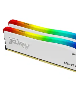 Pamäte Kingston FURY Beast White DDR4 16GB 3200MHz CL16 2x8GB RGB, White KF432C16BWAK216