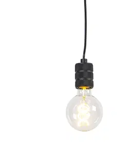 Zavesne lampy Závesné svietidlo čierne 1-svetlo - Cavalux