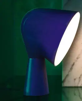 Stolové lampy Foscarini Foscarini Binic dizajnérska stolová lampa, modrá