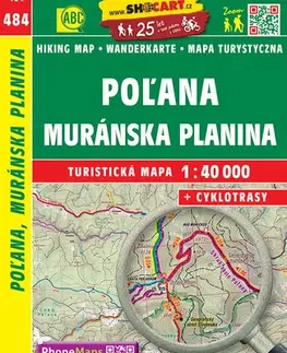 Slovensko a Česká republika Poľana, Muránska Planina / tmč.484 1:40T SC